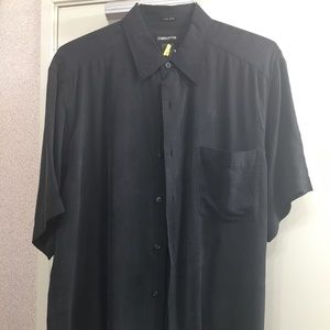 Short sleeve button down dress shirt